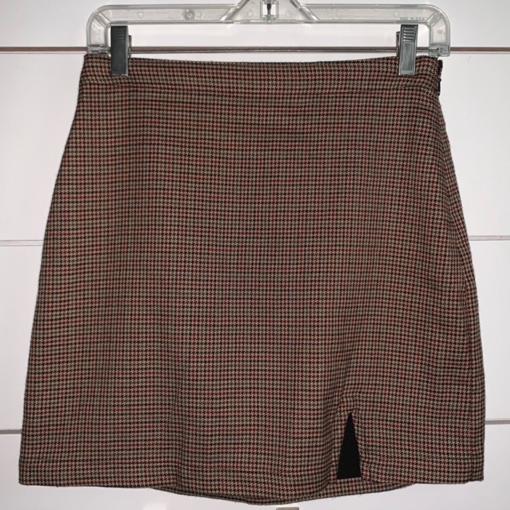 A&F plaid mini skirt